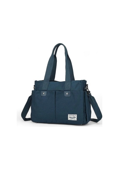 Smart Bags Kanvas Lacivert Kadın Omuz Çantası Smb1307 001
