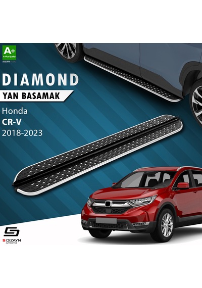 S-dizayn Honda Cr-v 5 Diamond Krom Yan Basamak 173 Cm 2018-2023