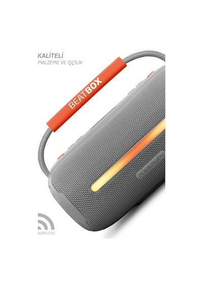 Powerway Beatbox Led Işıklı USB SD Aux FM Radyo Bluetooh Hoparlör