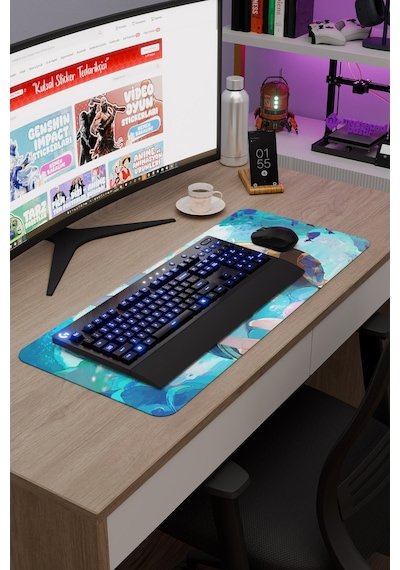 Freminet Genshin Impact Anime Gacha V5 - 70x30 Xl Gaming Mouse Pad Fare Altlığı
