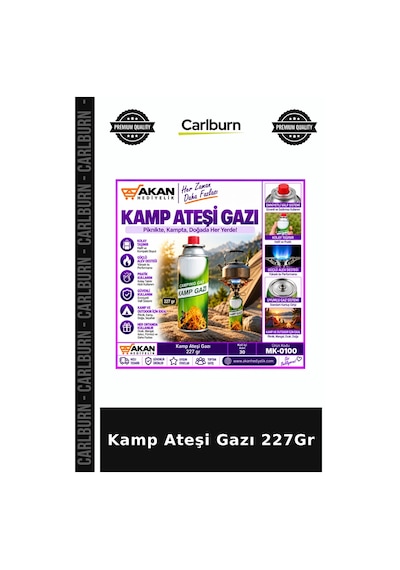 Özel Üretim Piknik Ocak Tüp Kamp Ateşi Gazı 227gr Diğer