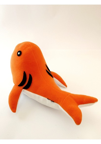 Joytoytr Peluş Balina Balığı Oyuncak 35 Cm Oyun Arkadaşı Yerli Üretim Turuncu