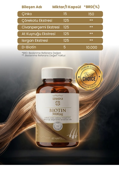 Erbatab Avantaj Paketi 3 (Kollajen, Biotin, Dulavratotu)