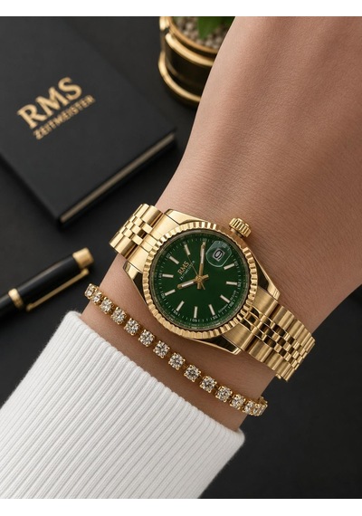 Rms Romanson Vintage Mini Kasa Özel Kordon 2 Yıl Garantili 3 Atm Kadın Kol Saati+bileklik A2145.29 Sarı