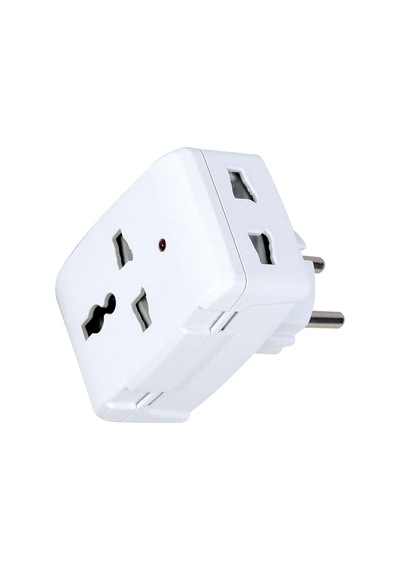 Yurt Dışı Prizini Türk Prizine Çeviren Evrensel Seyahat Adaptörü, İngiliz Tipi Çevirici Priz, 13a 250w, Işıklı Gösterge, Ce Belgeli Çok Renkli