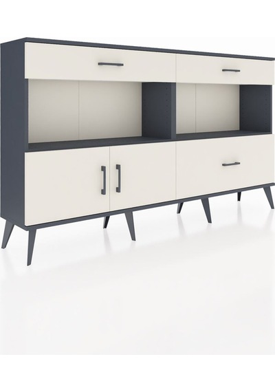 Arges Konsol 2 Raflı 3 Çekmeceli 2 Kapaklı 176x30x99 Antrasit-ayt Antrasit-aytaşı Arges Konsol 2 Raflı 3 Çekmeceli 2 Kapaklı 176x30x99 Antrasit-ayt Antrasit-aytaşı