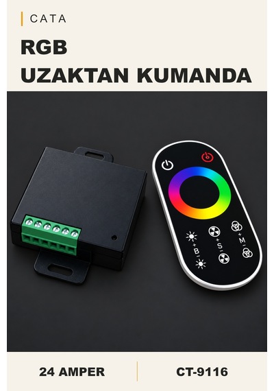 Cata Ct-9116 24 Amper Rgb Led Kontrol Kumandası Siyah