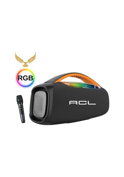Box Party Boy Rgb Işıklı Ses Bombası Mikrofonlu Hoparlör Ses Bombası Müzik Çalar Extra Bass Ct-5825