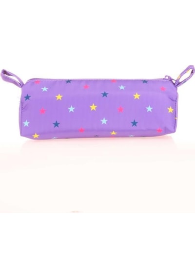 Kaukko Triangle Punch Kalem Çantası Purple K2579