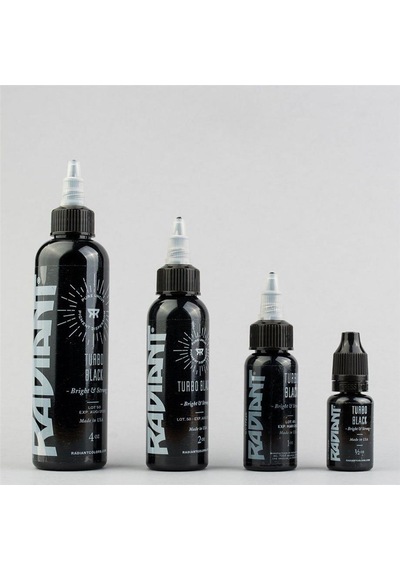 Turbo Black - Radiant Tattoo Dövme Boyası - 2oz/60ml