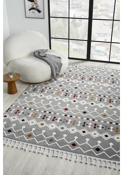Seyran Halı Puffy 1002 Multi-gri Polyester Yolluk