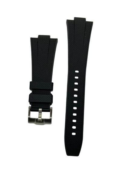 Tissot Prx-40 Uyumlu Siyah Silikon Saat Kordonu Siyah