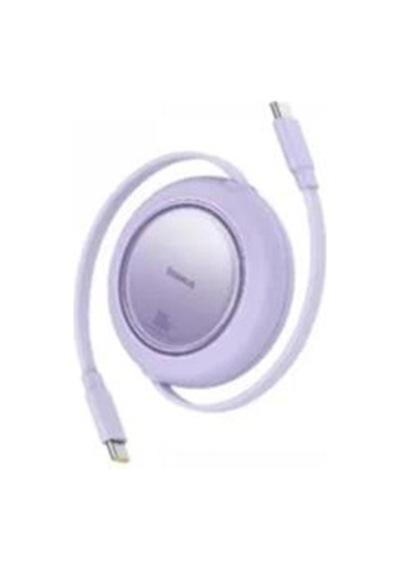 Baseus P10364500213-00 Free2 Pull Mini Kablolu Usb-c 100w 2m Mor Şarj Kablosu Kdo