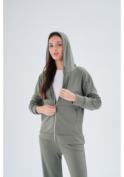 Paw Garage Kadın Meşhur Yüksek Kalite Büyük Beden Modal Kumaş Ceketli Alt-üst Takım - 1002 Füme Paw Garage Kadın Meşhur Yüksek Kalite Büyük Beden Modal Kumaş Ceketli Alt-üst Takım - 1002 Füme