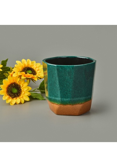 Simplee Living Seramik Saksı - Mavi - 13x12 Cm Renkli