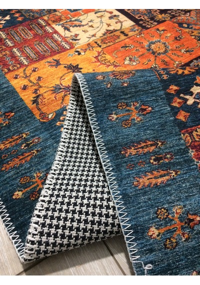 Tuğra Etnik Desenli Alt Kısmı Dokuma Kilim 160x230