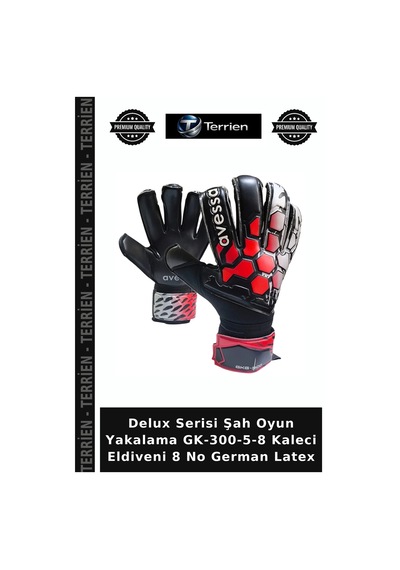 Delux Serisi Şah Oyun Yakalama Gk-300-5-8 Kaleci Eldiveni 8 No German Latex Çok Renkli