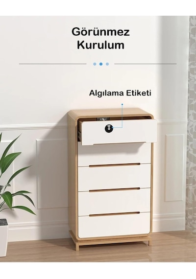 Elektronik Akıllı Anahtarsız Çekmece -dolap Kilidi Gizli Çekmece Kilidi Ve Manyetik Güvenlik Çö Tek Renk