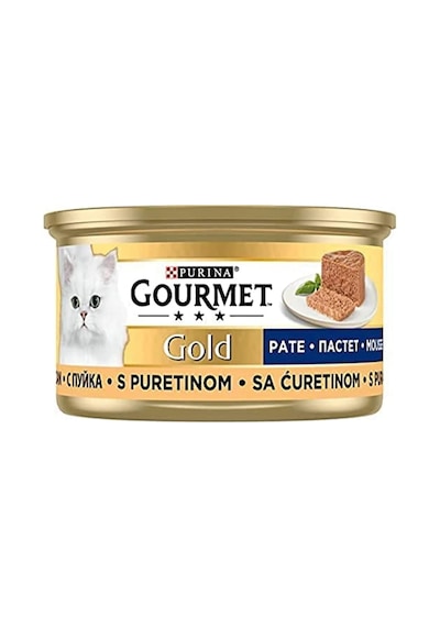 Tr Gold Kıyılmış Hindili Yaş Kedi Maması, Yetişkin, 85 G