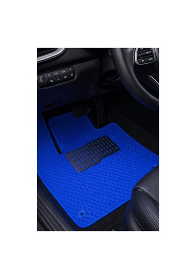 Dacia Spring 2021 2025 Essential Uyumlu Eva Oto Paspas Mavi Metal Topukluklu Tam Set