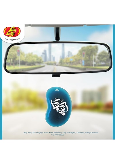 Jelly Belly 3d Hanging Asma Koku Blueberry 18gr. Fesleğen, Y.mersini, Vanilya Aromalı