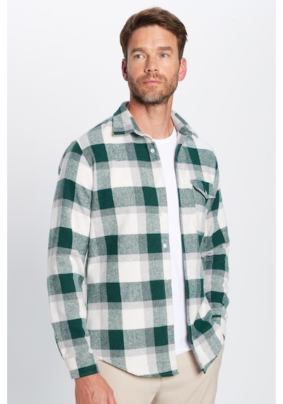 Tudors Erkek Slim Fit Dar Kesim Oduncu Tek Cepli Kareli Kışlık Gömlek-32612 Çok Renkli Tudors Erkek Slim Fit Dar Kesim Oduncu Tek Cepli Kareli Kışlık Gömlek-32612 Çok Renkli