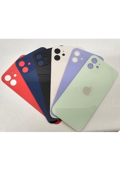 Apple Uyumlu iPhone 12 Arka Kapak Pil Kapağı Mavi