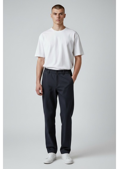 Little Cup Jeans Co Erkek Lacivert Baggy Fit Rahat Kalıp Beli Lastikli Pantolon Little Cup Jeans Co Erkek Lacivert Baggy Fit Rahat Kalıp Beli Lastikli Pantolon