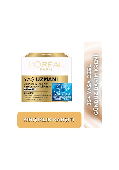 L'Oreal Paris Yaş Uzmanı 35+ Kırışıklık Karşıtı Nemlendirici Gündüz Yüz Kremi 50 ML
