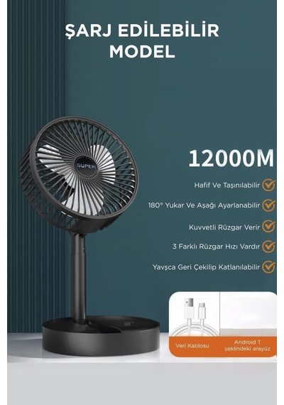 Premium Ortam Sıcak Gün Ev Aleti F-06 Pembe Mini Fan Vantilatör Masa Fan