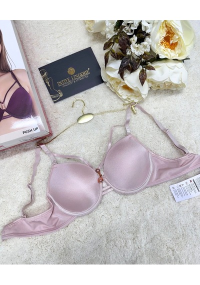 Le Jardin Monica Göğsü Şeritli Mikro Push-up Arkası İp Detaylı Sü Pudra