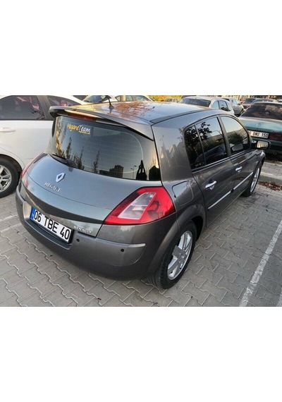 Renault Megane 2 Hb Uyumlu Yedek Parça R20 Spoiler Boyasız Fiber
