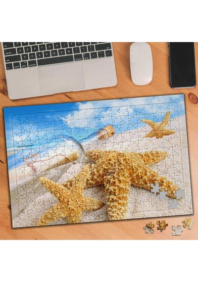 Kum Tanecikleri Deniz Yıldızları 240 Parça Puzzle Yapboz-ks699296
