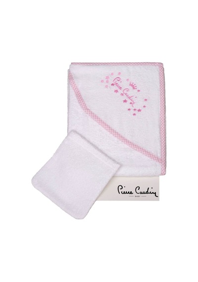 Pierre Cardin Kundak Banyo Havlusu - Pembe 0 - 12 Ay