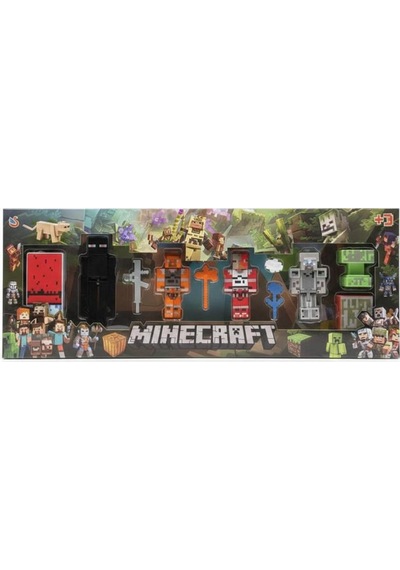Tıfıl Toys Endermanlı Minecraft 4 Karakter 7 Aksesuar 11 Parça Çocuk Figür Oyun Set