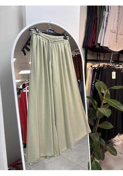 Nirva Butik Kapşonlu Fermuarlı Takım Pantolon Etekli Owrl Su Yeşili