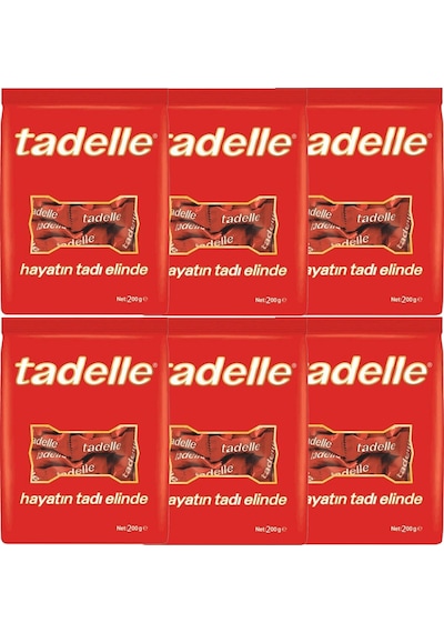 Tadelle Mini Fındık Dolgulu Sütlü Çikolata 6 x 200 G