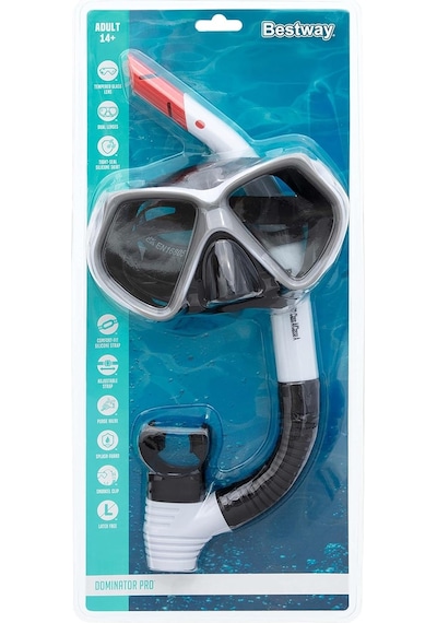 Bestway Dominator Pro Yetişkin 14+ Şnorkel Maskesi Çok Renkli
