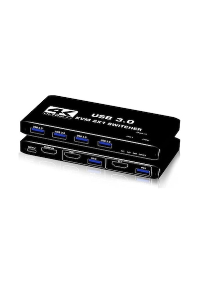 4kvm421 Kvm Switch 2x1 Hdmı 2.0 4k Ultra Hd 2160p Usb 3.0 Hdcp 2.3 Hdr10 400mhz Hız