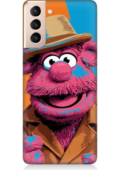 Samsung Galaxy S21 Uyumlu Pembe Kukla Desenli Silikon Kılıf