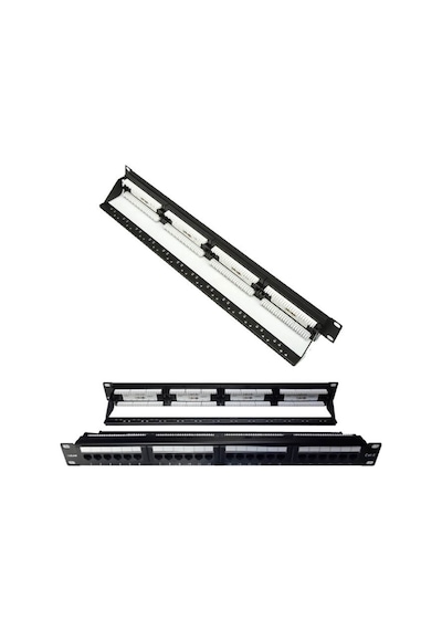 24 Port Cat6 Utp Patch Panel Dolu