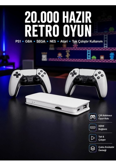 Retro Oyun Konsolu 20.000 Yüklü Oyun - Uuczzz3dgamestick-6