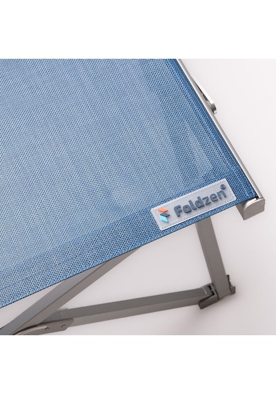 Foldzen Alüminyum Katlanabilir Şezlong Kampet Çantalı Yeni Versiyon Lacivert Lacivert