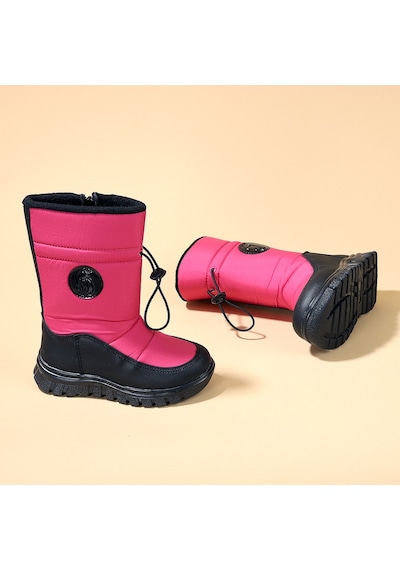 Kiko Kids Nuh Fermuarlı Kız Çocuk Kar Botu Ayakkabı Fuşya - 463944353 Fuşya