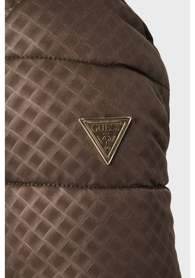 Guess New Vona Regular Fit Dik Yaka Şişme Mont W6yl16w2891 Kadın Mont W6yl16 W2891 G1cu Kahve