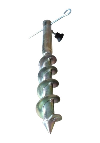 Özdoğanlar Plaj Kamp Şemsiye Demir Kazık Aparat, 48 Cm, Gri Diğer
