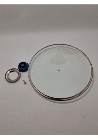 Cam Kapak 26 Cm Ve Parliement Mavi Kulp