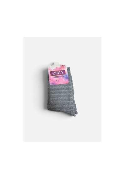 Çega Socks Çega Dikişsiz Kalın Kışlık Termal Çorap Kadın 12'li Çok Renkli Çok Renkli