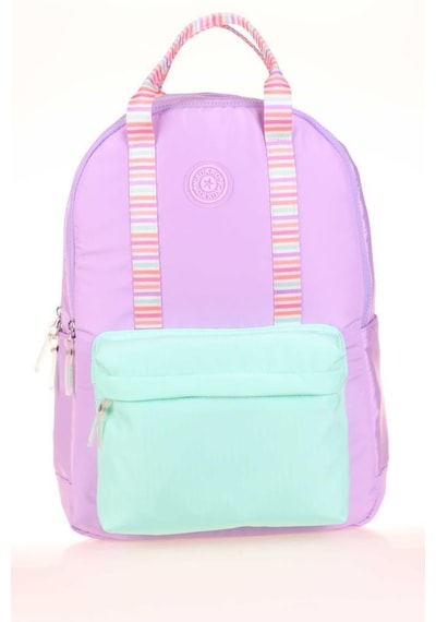 Kaukko Double Stripe Sırt Çantası Lilac K1764