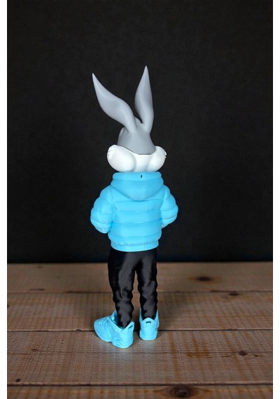 25 Cm Büyük Boy 3d Baskı Bugs Bunny Looney Tunes Çizgi Film Figür Bugs Bunny